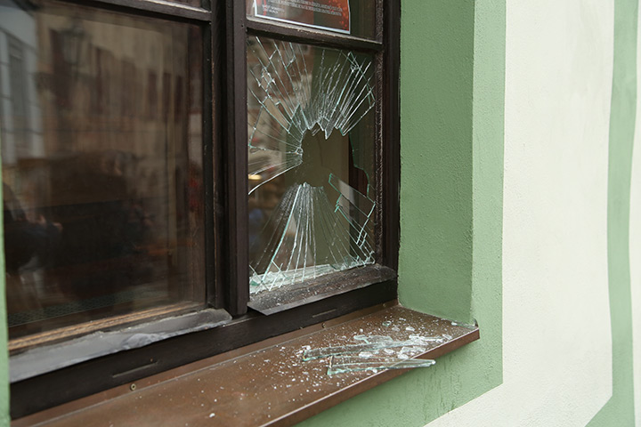 A2B Glass are able to board up broken windows while they are being repaired in Southwick.